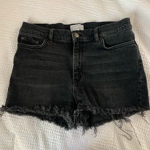 Washed Black Cut Offs